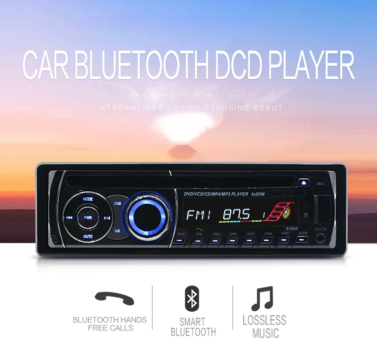 

Universal CD Radio 1 Din Car Radio Car Audio Player CD DVD MP3 Player FM AUX SD/USB Port Auto Radio Car CD Player Autoradio 1din