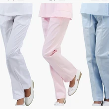 Униформа для медсестры летние брюки для медсестры комбинезоны с эластичной резинкой на талии белые брюки для медсестер