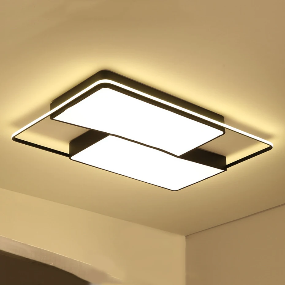 

Living room lamp simple modern square led Ceiling Light bedroom lamp personality study room restaurant atmospheric ceiling lamp