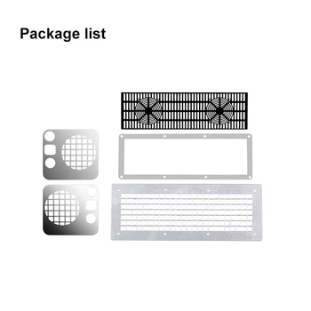 

RC Car Part 1 Set Front Metal Lamp Guard Protection Grille Net For TRAXXAS TRX-4 Land Rover Defender RC Car Protective Shell