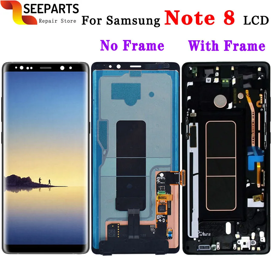 

100% No pixels For SAMSUNG GALAXY Note 8 LCD Note8 Display Touch Screen Digitizer Assembly Replacement For SAMSUNG Note 8 LCD