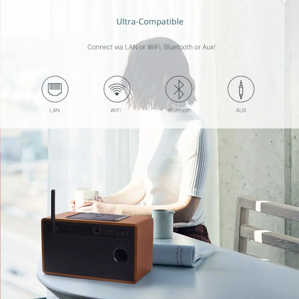 Wireless Bluetooth Speaker WiFi Multiroom HIFI