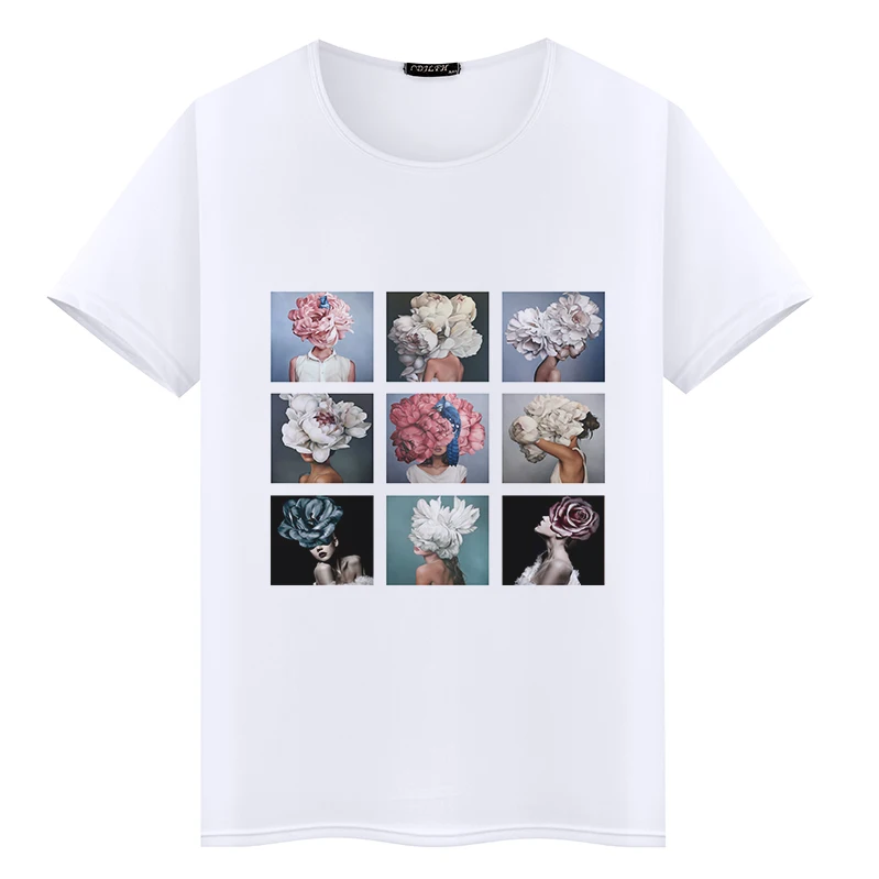 

2019 Women Clothes T-shirt Harajuku Vogue Print Funny Tops Casual Round Collar Short Sleeve Kawaii Tee Shirt Femme