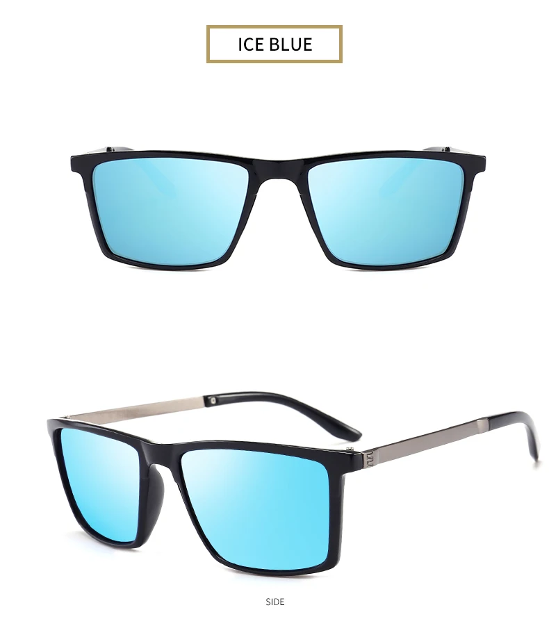 LS солнцезащитные очки бренда John мужские Поляризованные крупные зеркальные солнцезащитные очки для вождения мужские брендовые дизайнерские ретро очки для гольфа квадратные очки