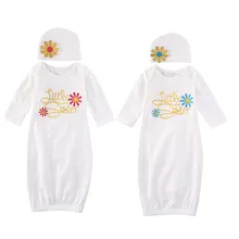 Домашняя одежда для новорожденных девочек набор рождественских подарков для маленькой сестры Детский костюм шапочка набор SS