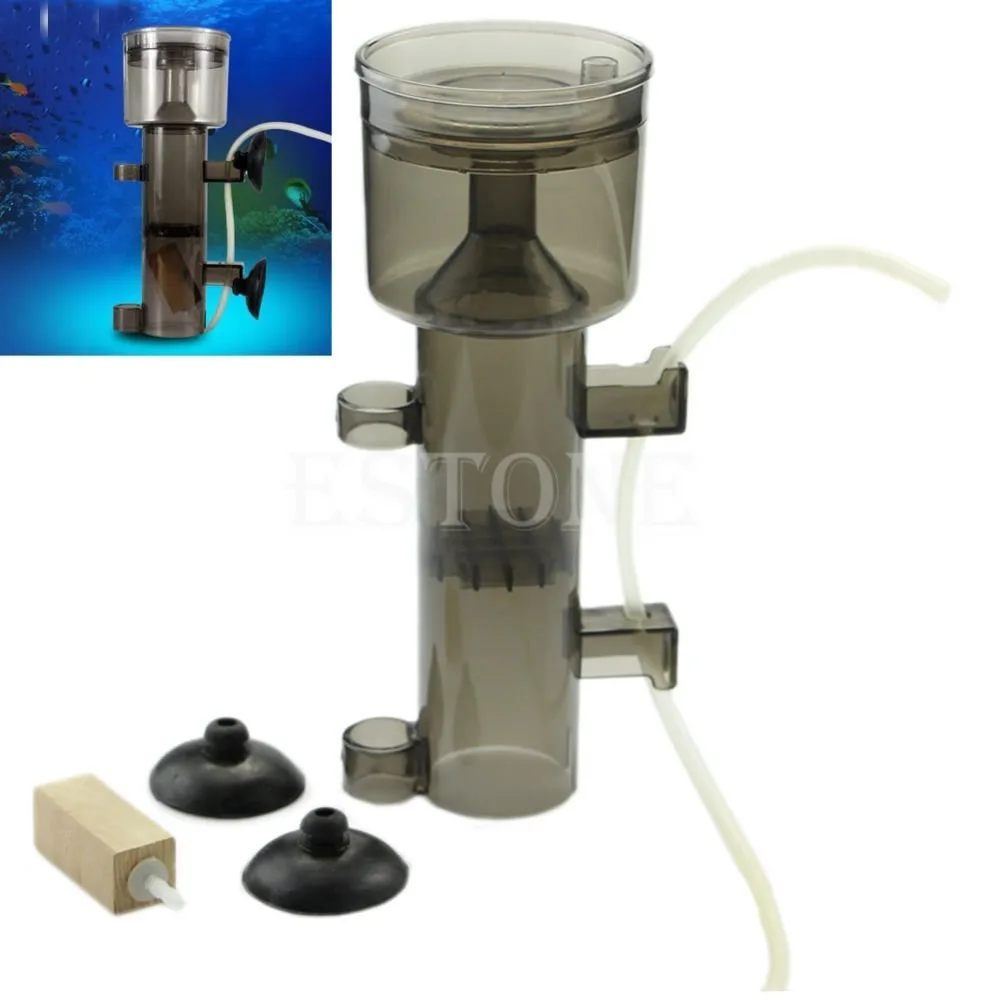 Aquarium Protein Skimmer Fish Tank Collector Waste Filter Wood Tool New