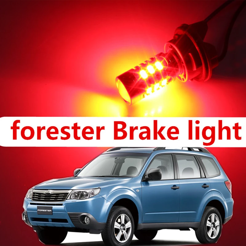 Tcart 2 Bulbs Red High brightness high power LED Brake lights 7443 for subaru forester 2008 2015