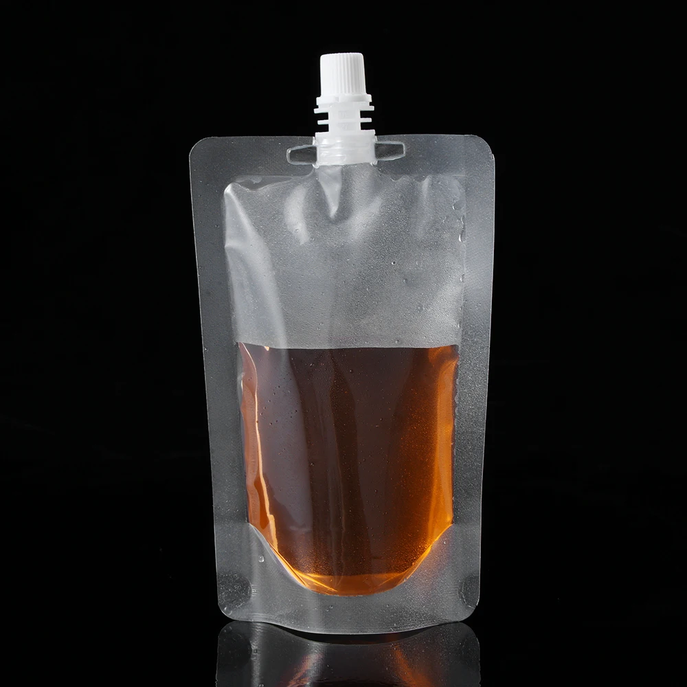 10 шт 250 мл прозрачная подставка для жидкостей герметичный упаковочный пакет для напитков носик мешочек для напитков сок молоко кофе соус Хранение продуктов