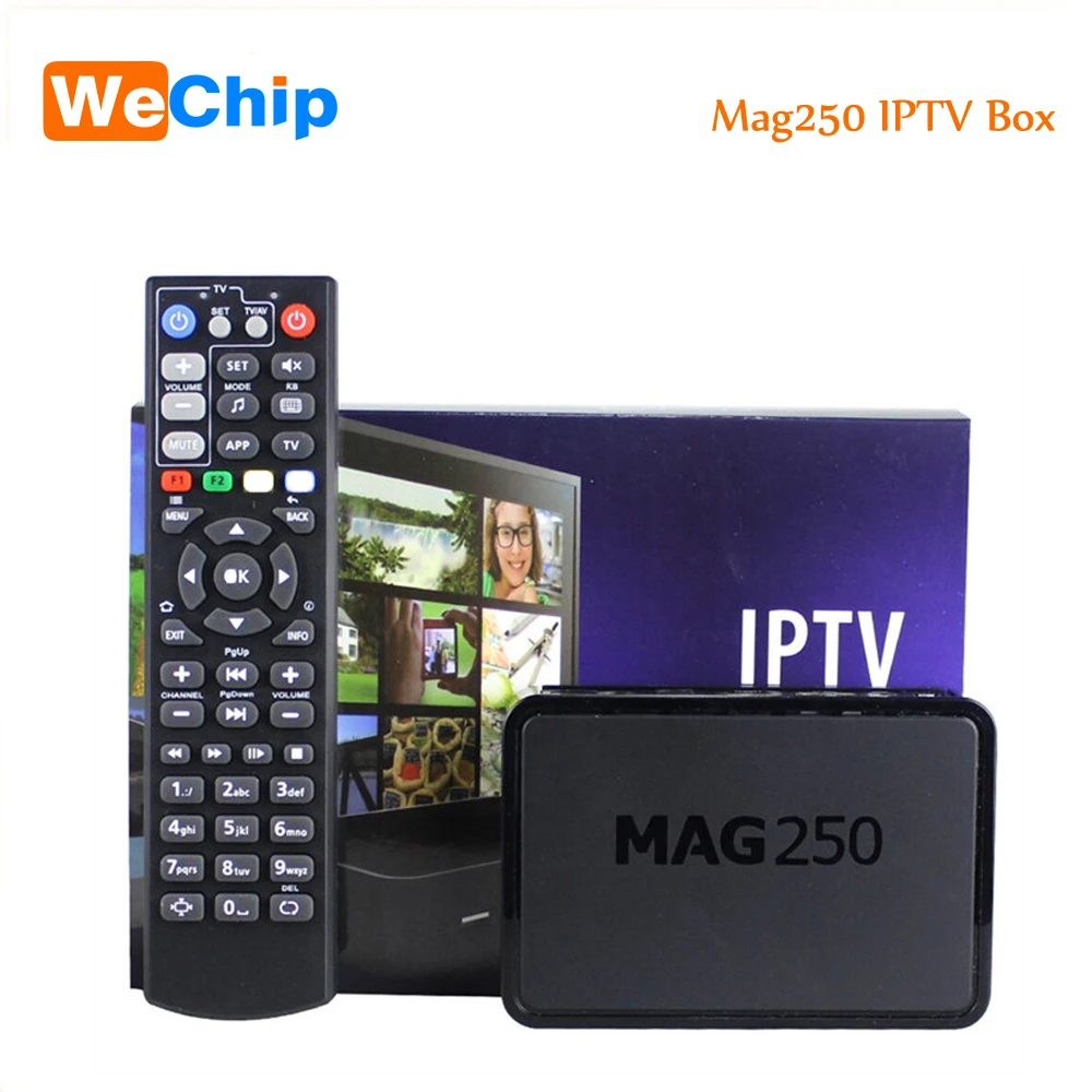 Wechip Best Linux Mag250 IPTV Set Top Tv Box Support Wifi usb Connector Cable Not