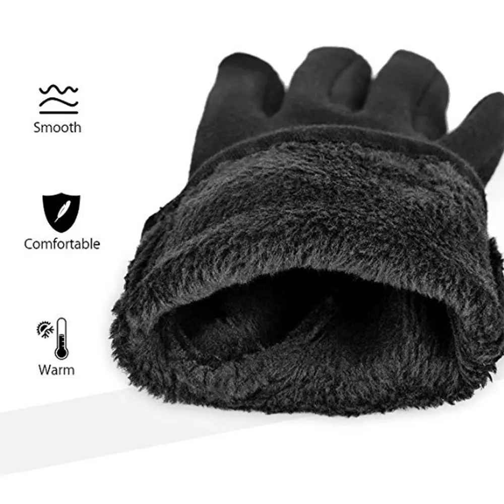 1 пара, модные зимние перчатки с сенсорным экраном, теплые микро бархатные перчатки, ветрозащитные в холодную погоду, легкие для женщин