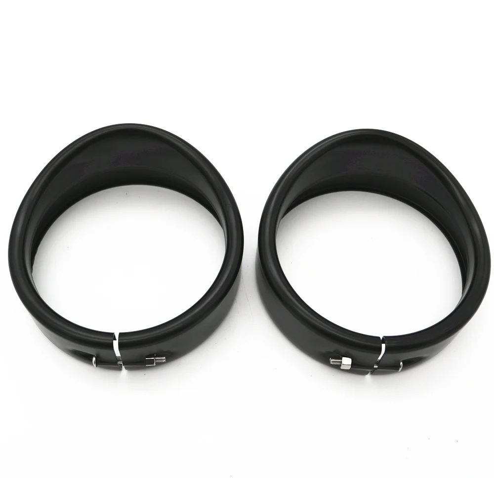 

Motorcycle accessories 4.5" 4 1/2" LED Auxiliary light Chrome 4.5" Fog Light Visor Style Headlamp Trim Ring For Harley