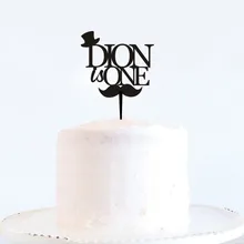 Пользовательские одно имя Топпер для торта «С Днем Рождения» персонализированные подарки детский день рождения торт Топпер вечерние украшения