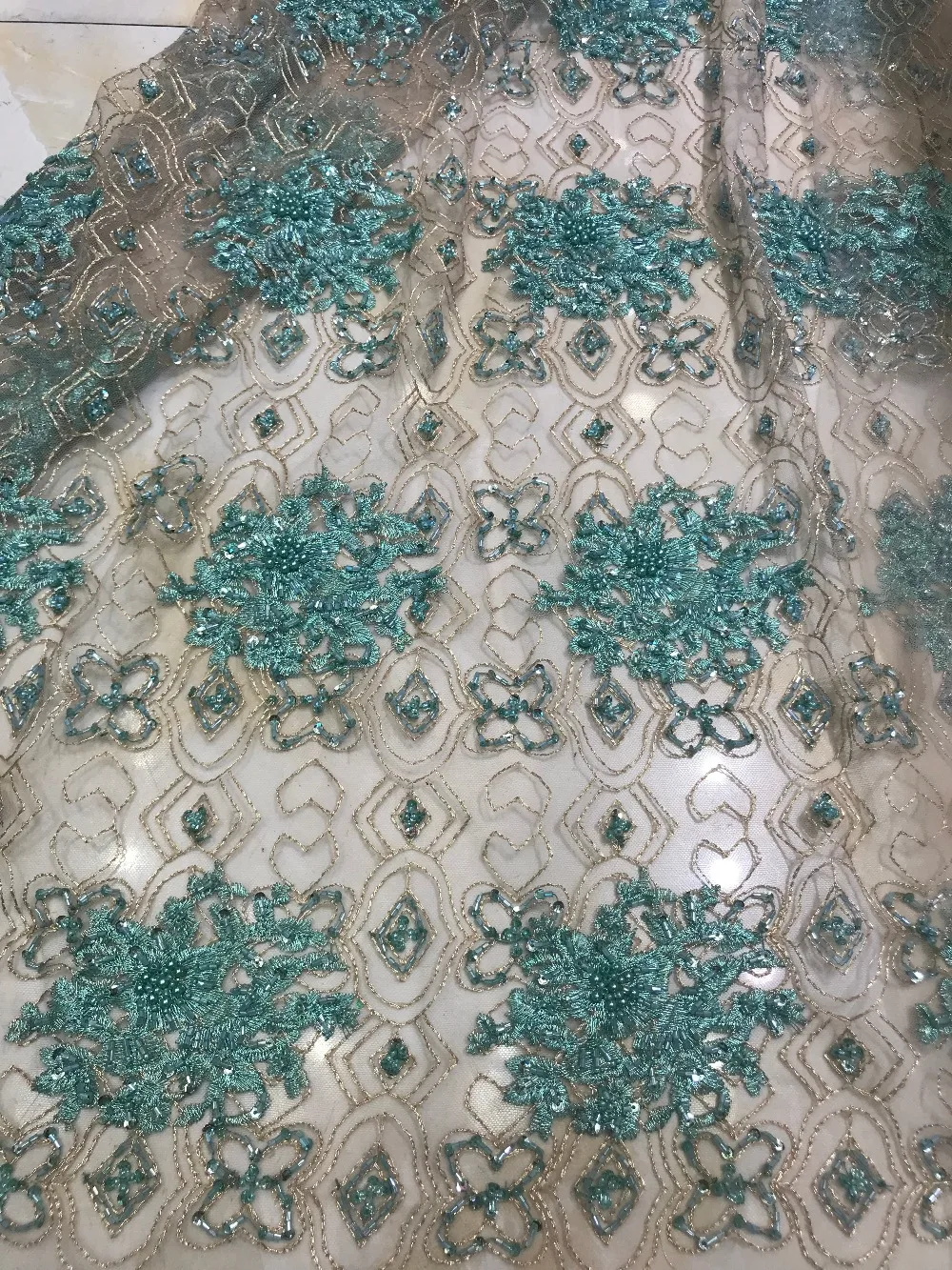 

French tulle embroidery lace fabric with best quality SYJ-121134 french net fabric
