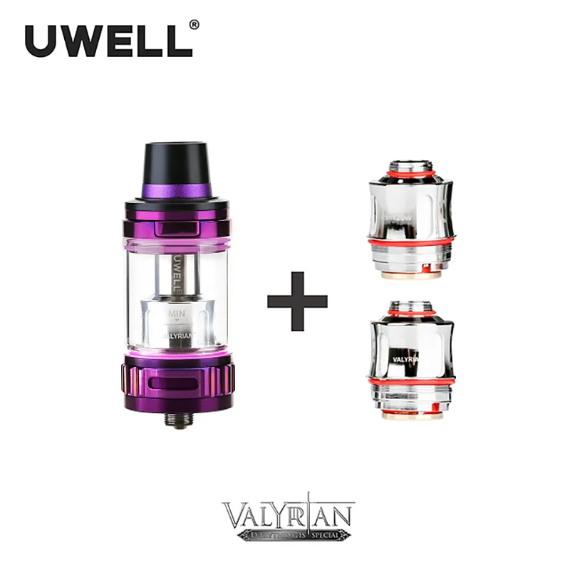 UWELL VALYRIAN бак 2 мл/5 мл & катушка 0 15 Ом одна кнопка флип топ метод заполнения
