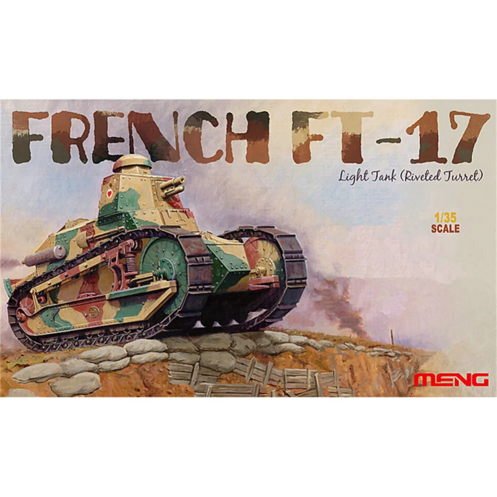 

OHS Meng TS011 1/35 French FT17 Light Tank Riveted Turret Military AFV Model Building Kits oh