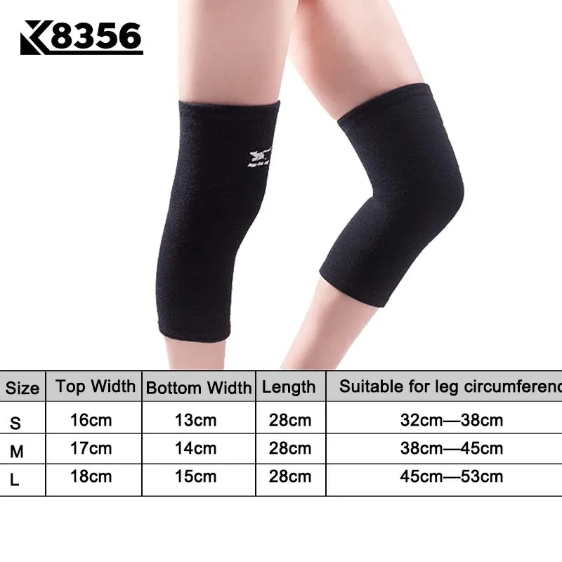 K8356 تنفس الرياضة الركبة منصات عرق ماصة مريحة والسلامة البدنية نيباد الرياضية الركبة دعم كرة الطائرة