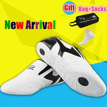 Новинка тхэквондо Обувь тайский Чи боевых искусств конкурс обучение Обувь дышащие износостойкие ТКД Каратэ Обувь домашняя