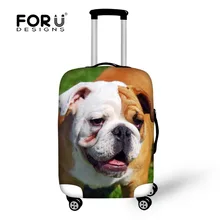 Pug Bulldog inglés Francia Hombres Mujeres Viajan Bolsas de Equipaje Elástica Protectora Cubre Tramo para Maleta Cubierta Para 18 ”30” Caso