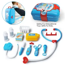 Детские ролевые игры, игрушки доктора, портативный рюкзак, медицинская коробка, Детские Обучающие игровые наборы для детей, ролевая игрушка "Медсестра"