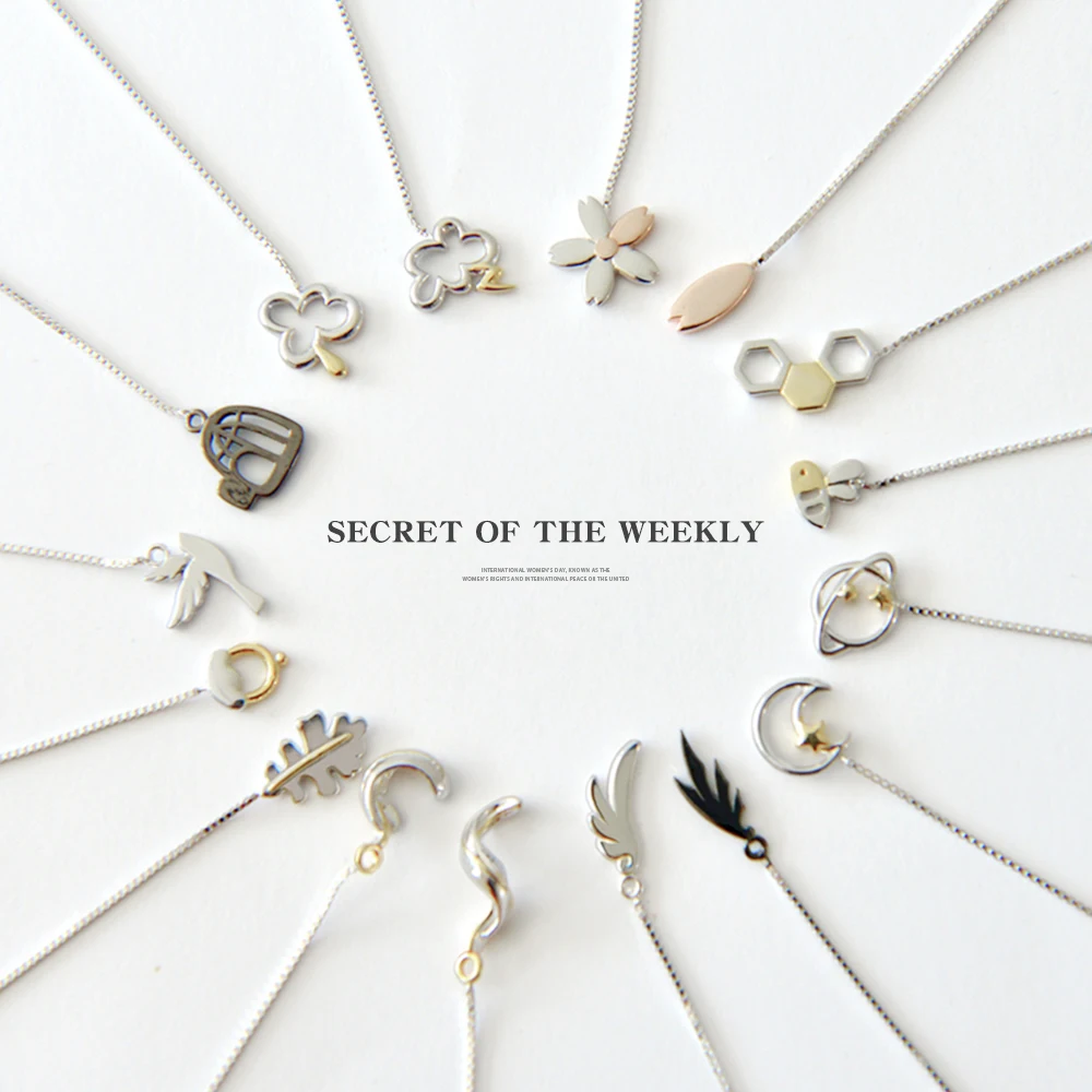 

Thaya Weekly Earrings 925 Silver Secret Of The Weekly Design Earrings for Fine Jewelry Girl Gift