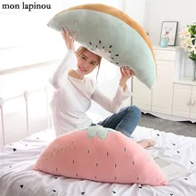 Фрукты подушка розовый Подушка «арбуз» клубника Шея подушка, домашний декор мягкие фрукты мягкий подушки высокого качества, подарок для неё