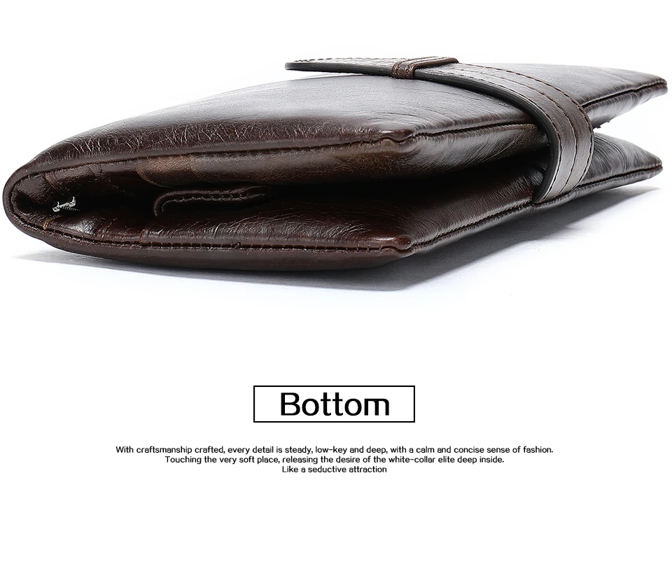 14 Wallet Men Leather Man Wallets Purse for Card Holder Men 's Wallet Clutch with Coin Pocket Slim Long Male Money Bag
