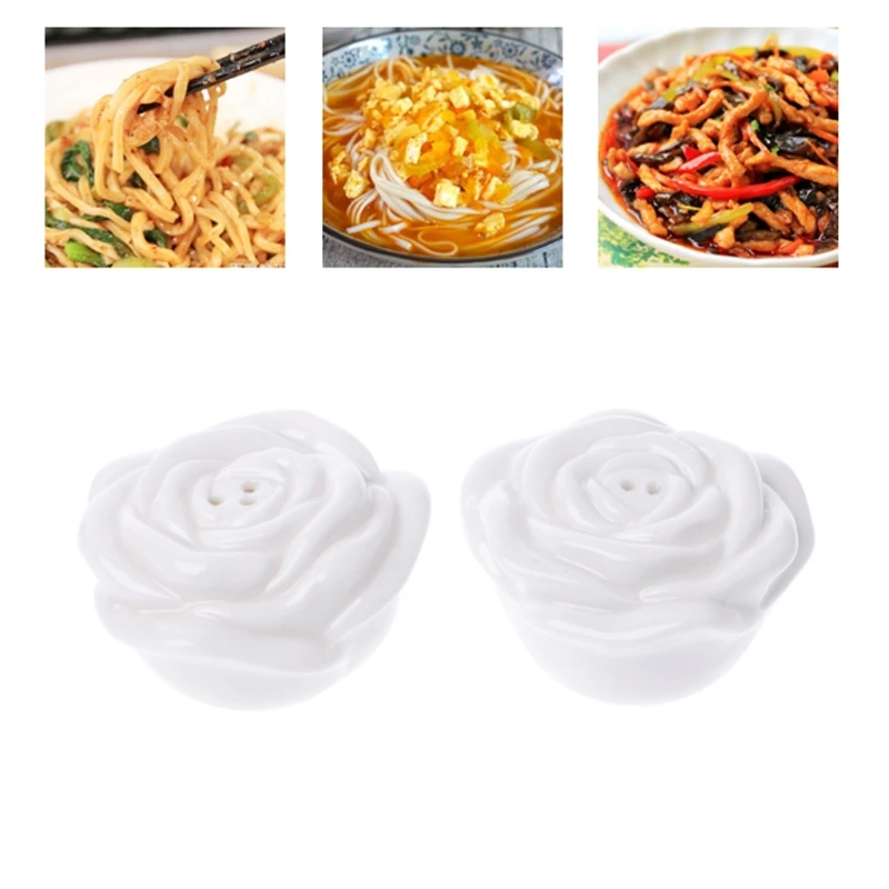 Spice Jar Seasoning Box Kitchen Spice Storage Bottle Jars Ceramic Salt Pepper Cumin Powder Box Tool