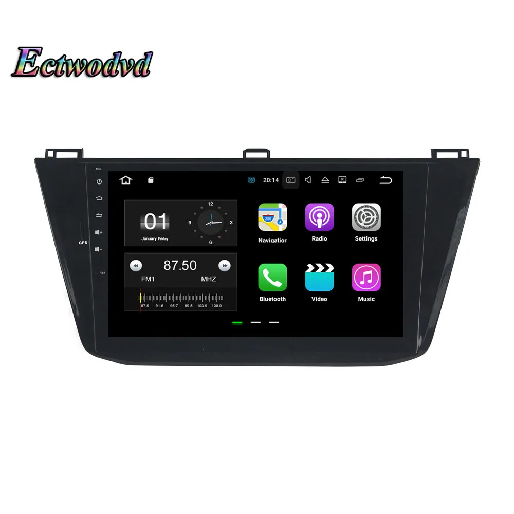 Cheap Ectwodvd 4G RAM 32G ROM Octa Core Android 8.0/8.1 Car DVD for Volkswagen Tiguan 2016 2017 2018- Radio Stereo Play GPS Navigation 14