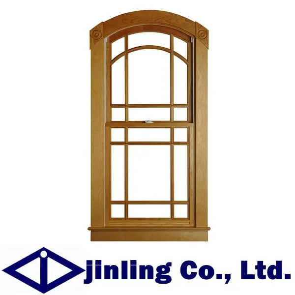 modern design wooden window, vertical sliding window, window grill