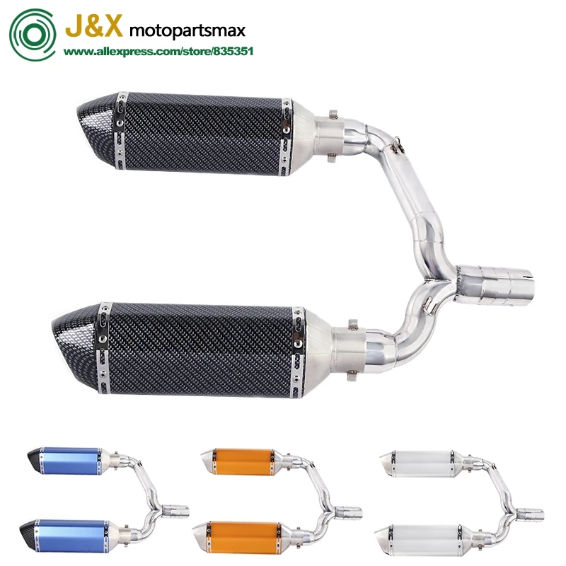 Слипоны для suzuki GSR400 GSR600 BK400 BK600 GSR BK 400 600 мотоцикл Exhuast Escape полная выхлопная средняя