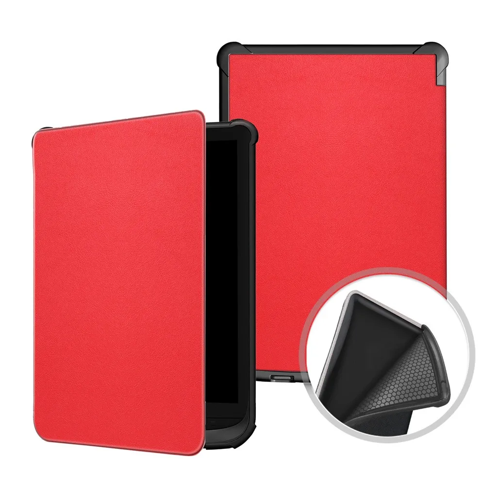 

Slim Smart Leather Stand Cover Case For Pocketbook 632/627/616 Lux 4/Basic Lux 2 Protective Shell/Skin Simple And Fashion Z513