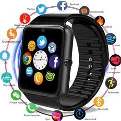 Модные GT08 Смарт-часы для huawei Часы для Xiaomi Смарт-часы для Iphone Relogio телефонный звонок большая батарея sd-карта сенсорный экран
