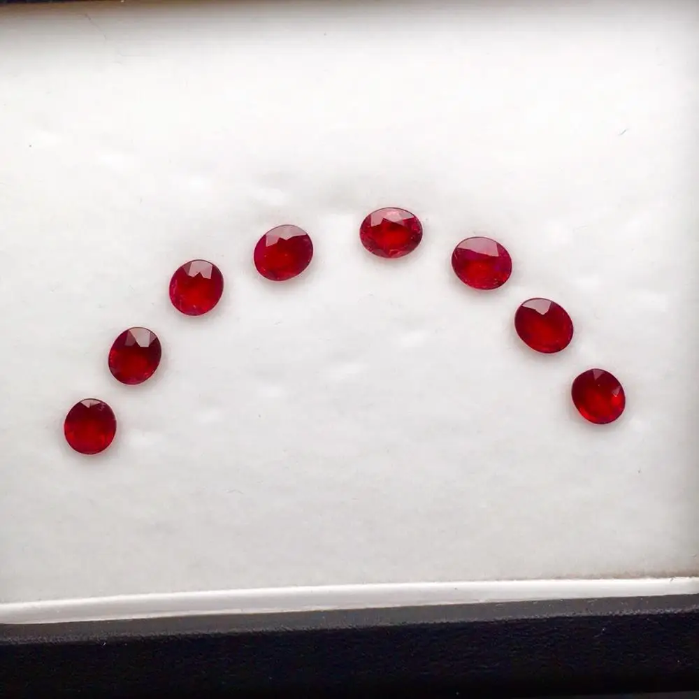 

Ruby Gemstones 4.25ct Unheat Faceted Natural Pigeon Blood Red Ruby Loose Gemstones Rubi Loose Stones