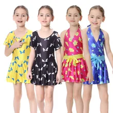 kids Girls Teenage Muslim Swimwear Islamic Swimdress One-piece Top Tank Swimsuits Arab Islam Beach Wear Swim Suits S-XL