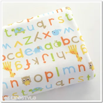 

Buulqo New 50*170cm printed baby100% cotton knitting jersey fabric by half meter DIY baby clothing sewing craft cloth
