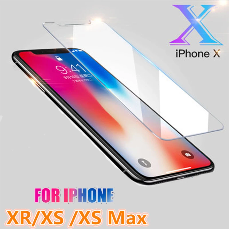 Beste 9 H Gehard Glas voor Iphone XS MAX XR X 6 7 8 Plus Screen Protector Zachte Film voor Iphone X 6 7 8 Plus Xs max Camera Film Case