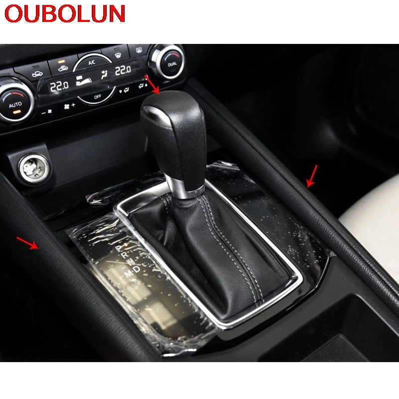OUBOLUN Автомобильная ABS хромированная Матовая Внутренняя ручка переключения