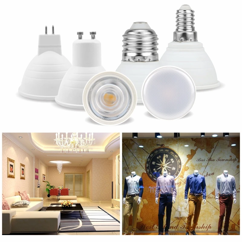 Lampada светодиодная лампа MR16 GU5.3 GU10 E27 E14 6 Вт 220 В 230 240 Bombillas точечный светильник Lampara
