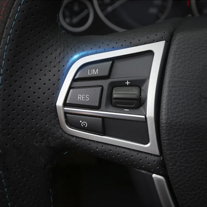 Автомобильный Стайлинг, кнопки рулевого колеса, декоративная рамка, Накладка для BMW 5/7 серии F10 F18 F01, хромированные аксессуары для интерьера, наклейки