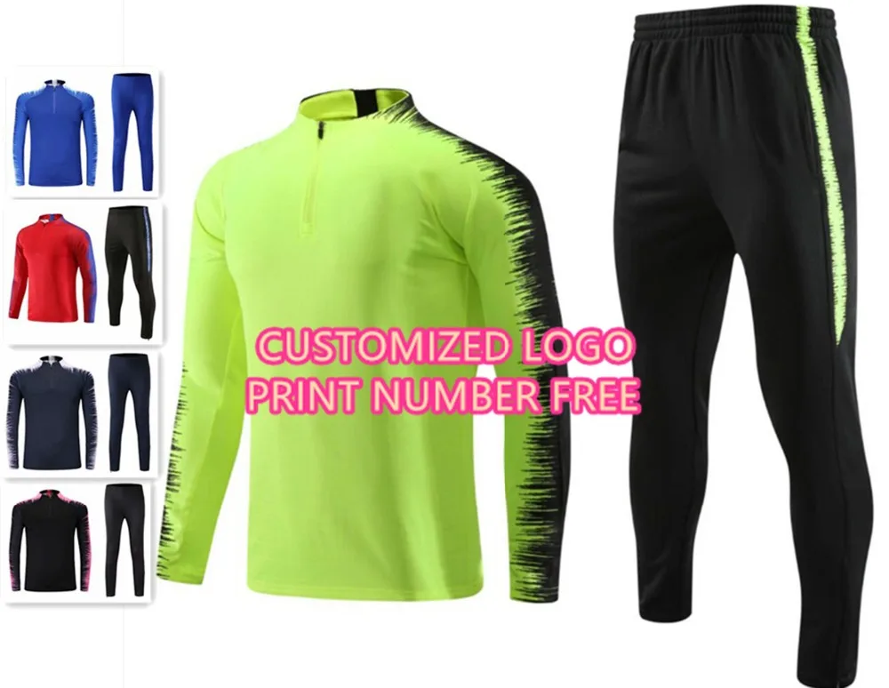 

Kids training sets boys zipper tracksuits sportswear youth sports suits children running uniforms kids free shipping customized