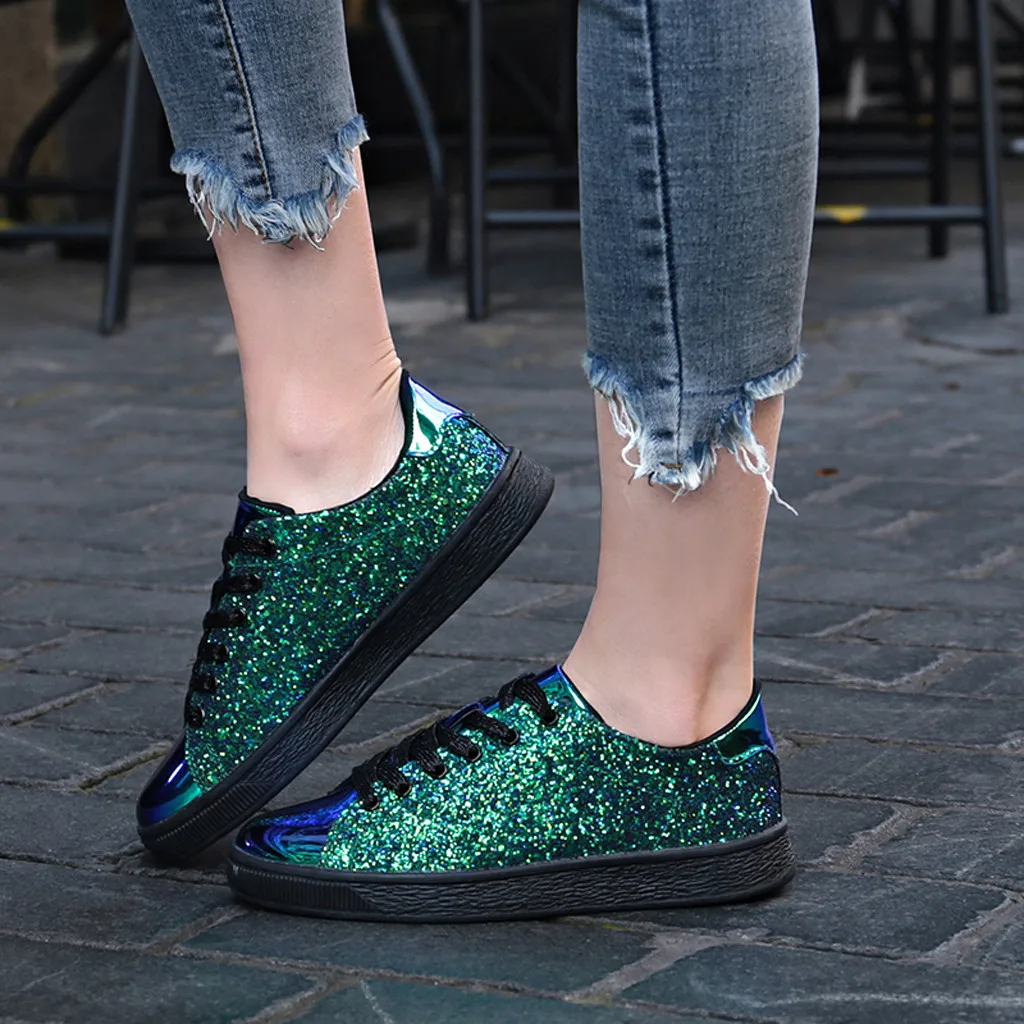 SIKETU женская обувь модные спортивные кеды ligh спортивная обувь женские кроссовки с блестящим летом# g30