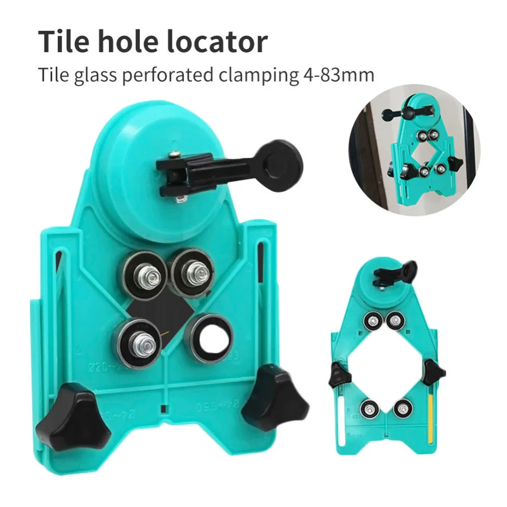 Adjustable 4-83mm Diamond Opening Drill Bit Tile Glass Hole Locator Saw Core Bit Guide Chuck Positioner With Vacuum Base Sucker