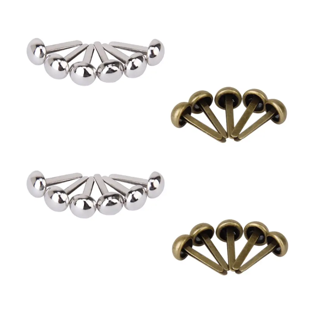 Стиль адаптера ksol 200 pcs Мини Круглый Скрапбукинг/ремесло железные Brads-античная латунь и серебро