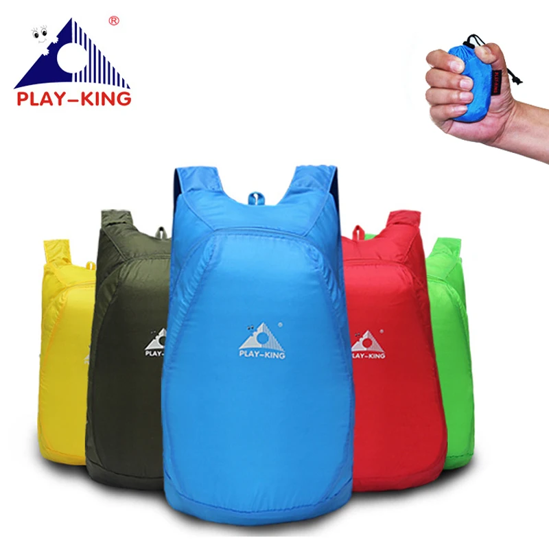  PLAYKING Lightweight Nylon Foldable Backpack Waterproof Backpack Folding bag Ultralight Outdoor Pac - 32867109216