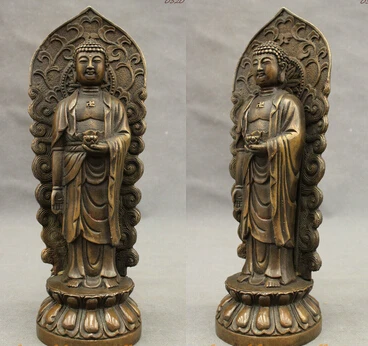 

S07177 Tibet Tibetan Buddhism Pure Bronze Tara Lotus Goddess GuanYin Statue