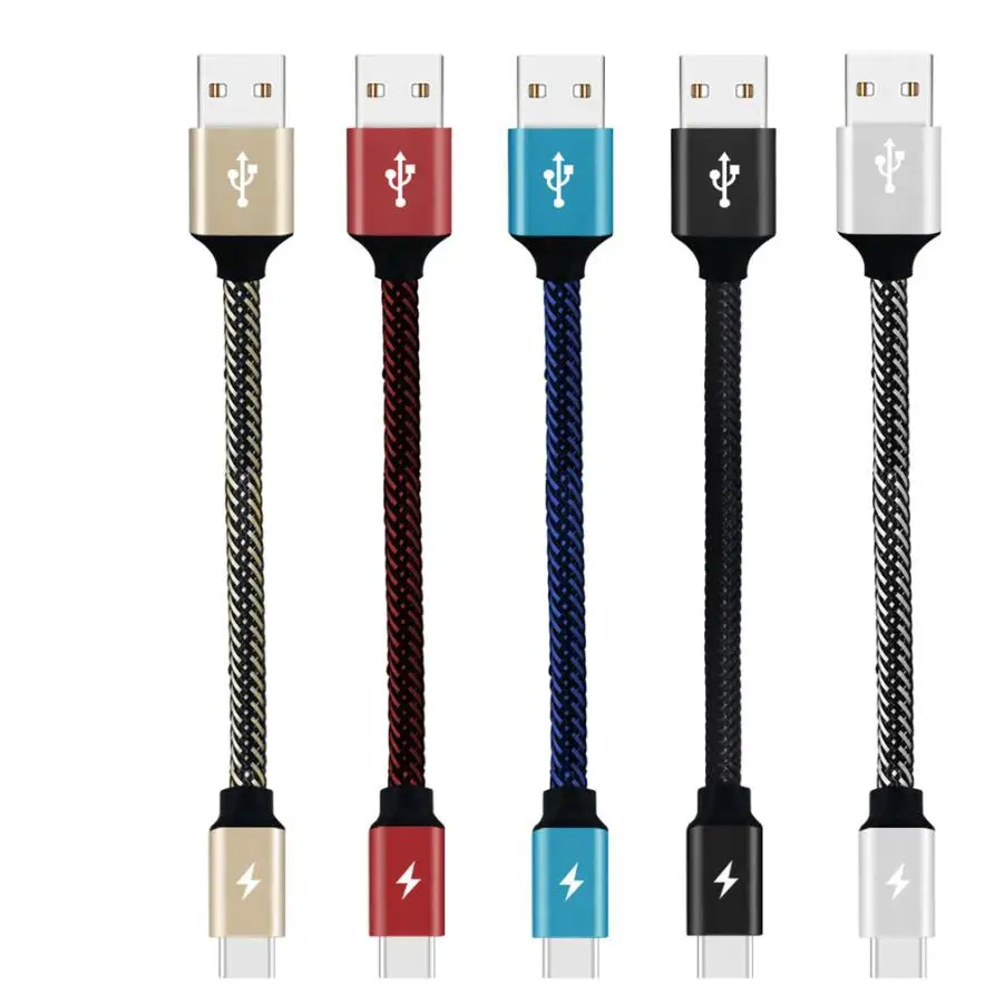 Nylon Strong Braided Rope USB C Type C 3.1 Data Sync Charger Charging Cable Cord prolunga usb