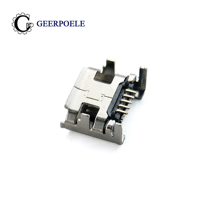 

20 pcs/lot DIP 90 Degrees 4 Foor Micro USB Connector Plastic Shell Jack Tail Sockect Plug Terminals