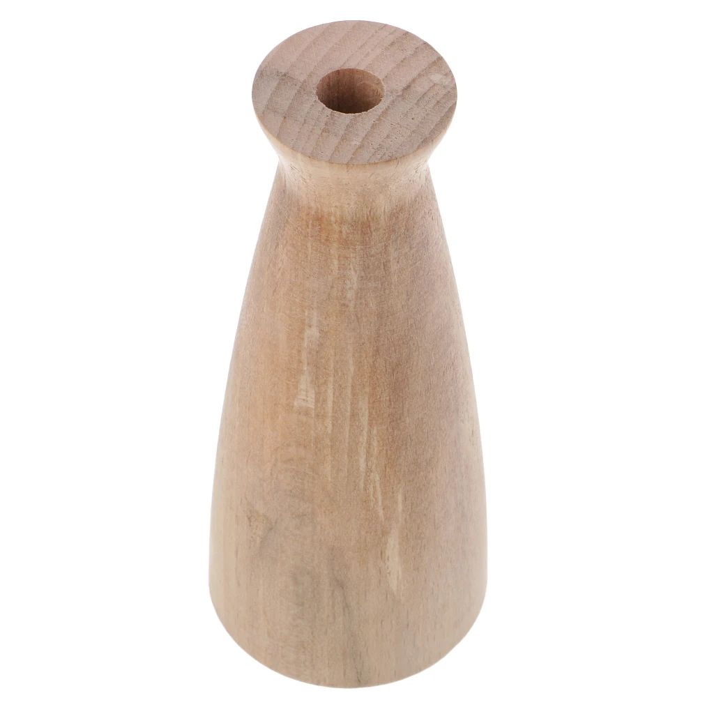 Blank Natural Beech Wood Artificial Dried Flower Vase for Wedding Party Favors Home Table Decoration