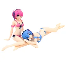 Anime Re:Zero kara Hajimeru Isekai Seikatsu Ram Swimsuit Ver. PVC Figure No Box Anime Re:Zero kara Hajimeru Isekai Seikatsu Ram Swimsuit Ver. PVC Figure No Box