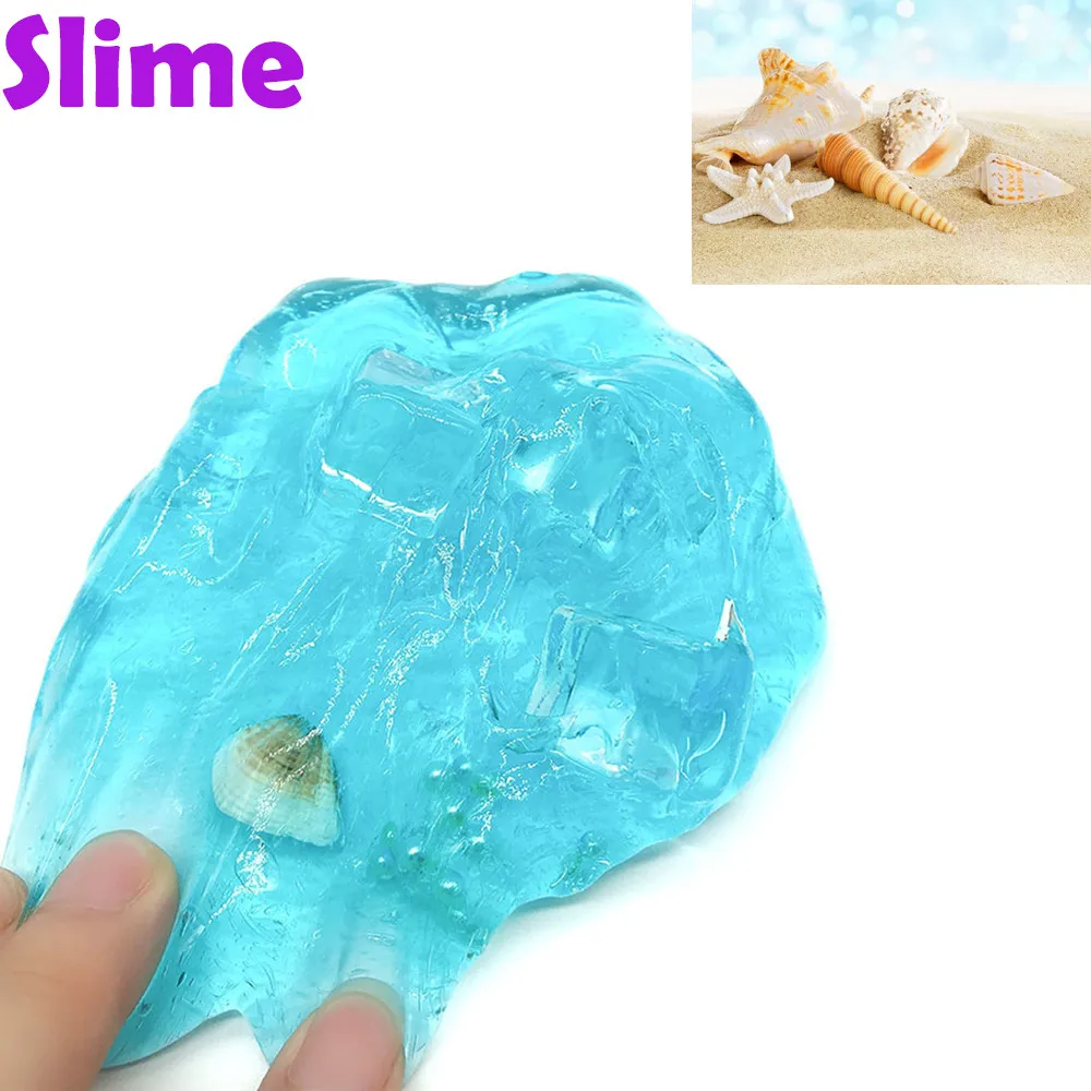 

80/120mL Beautiful Puff Shell Clay Slime DIY Crystal Mud Waves Foaming Mud ball Slime kids Toy Imagination Creativity craft C523